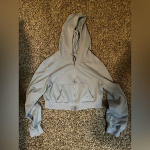 Cropped Zip Up Jacket